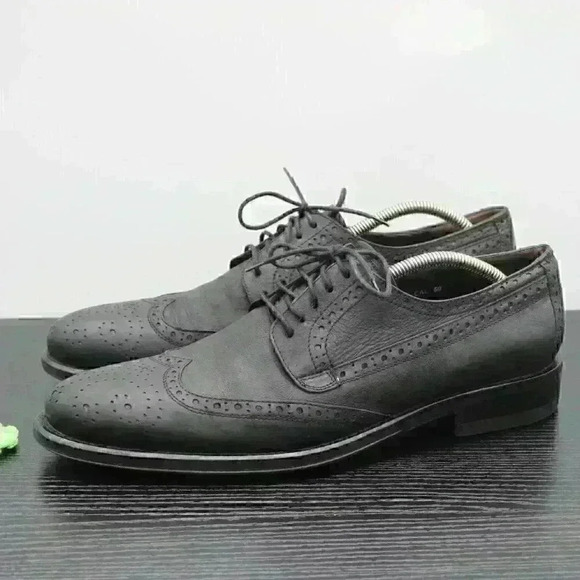 Donald Plinier Emerik Men’s Black Distressed Leath - Picture 1 of 12